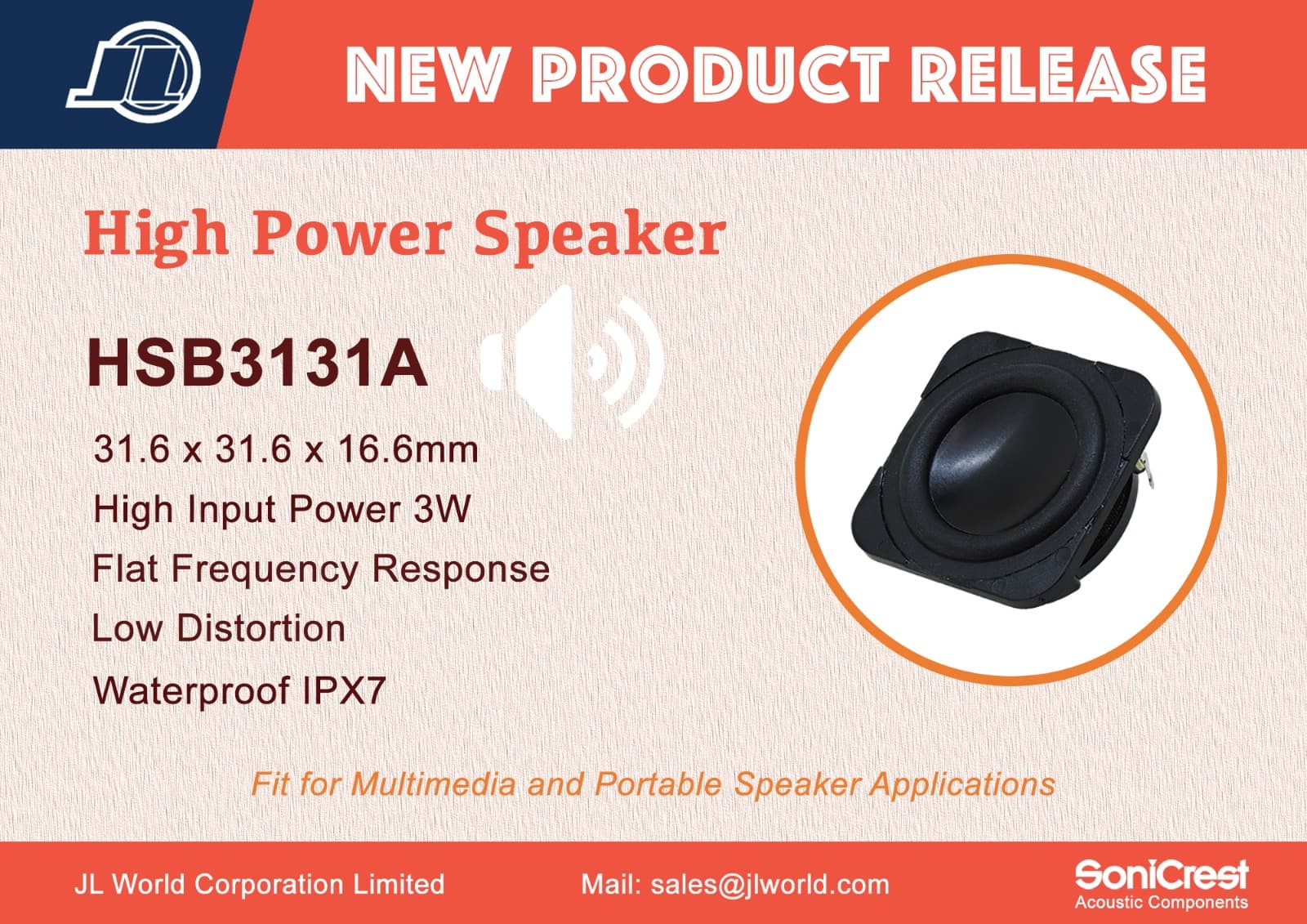 New Product – HSB3131A